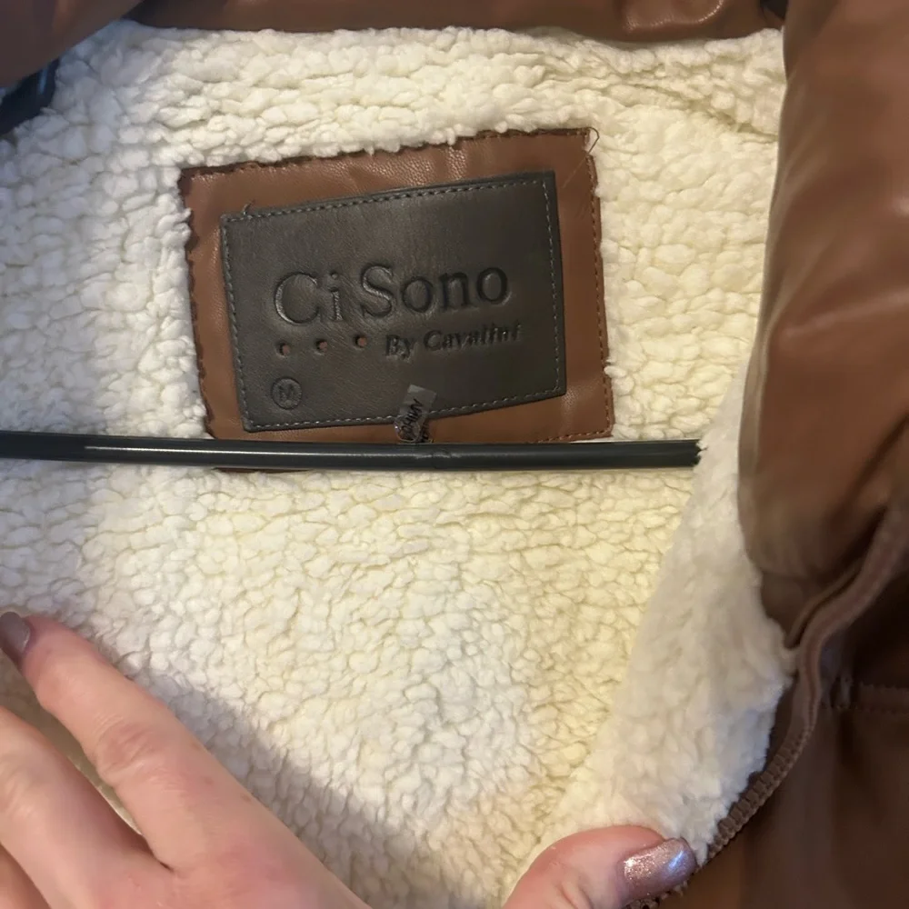 Ci Sono Tan Puffer Vest for Women - Picture 7 of 8